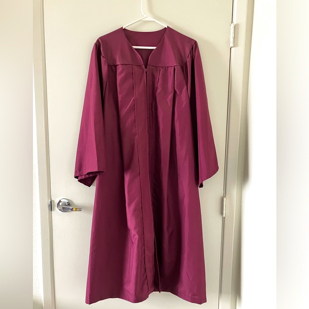 Maroon ASU Undergraduate Graduation Gown with Cap
